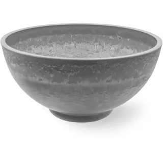 Blümelhuber Boho Schale Grau zum Bepflanzen oder als Miniteich für Terrasse Garten und Balkon - Große Pflanzschale - Blumentopf groß