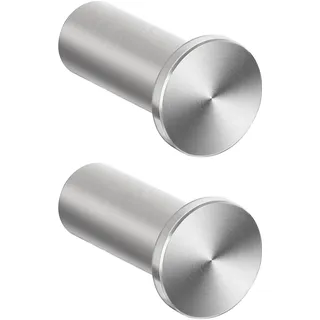 SAYAYO Garderobenhaken Edelstahl, Kleiderhaken Wand Haken zum Schrauben Handtuchhaken Wandhaken Garderobe Gebürstet 2 Stück für Badezimmer, Küche, Schlafzimmer, EGOY001Y-LS-2P