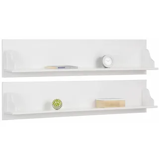 Wandregal OTTO HOME "Melissa", weiß, Massivholz, Regale, Wandregal, Breite 120 cm