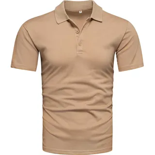 Recea Herren-T-Shirt mit Kragen Jugag beige XXL - Beige