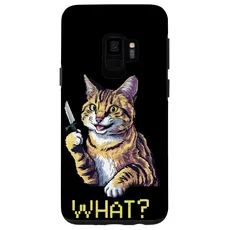 Hülle für Galaxy S9 Katze Messer Design Witzige Tier Katzen