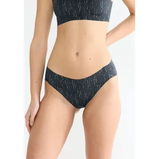 High-Waist-Slip SLOGGI "ZERO Feel 2.0", Damen, Gr. XS, schwarz-weiß (schwarz combination), Jersey, Obermaterial: 76% Polyamid, 24% Elasthan, körpernah, Unterhosen High-Waist-Slip, softe Mikrofaser, atmungsaktiv, ultraleicht und dehnbar