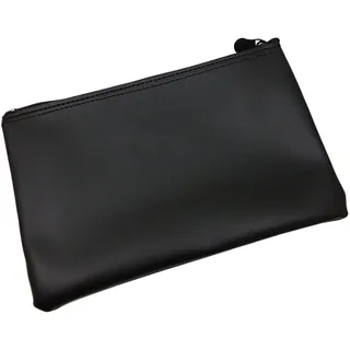 myledershop XXL Banktasche/Bankmappe/Geldmappe/Geldtasche/Geldbörse/Bank Etui in Schwarz