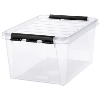 SmartStore Aufbewahrungskiste 39 x 50 x 55 cm 26-tlg. transparent/schwarz