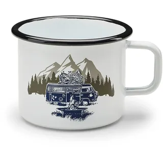Original VW Emaille Becher T1 Bulli Tasse Trinkbecher