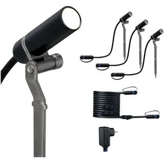 Paulmann Plug & Shine Plantini Basisset Outdoor schwenkbar drei Spots