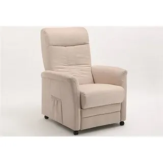 sit&more TV-Sessel Charlie Altara Nubuck 76 x 103 x 91 cm Beige mit Motor und Aufstehhilfe