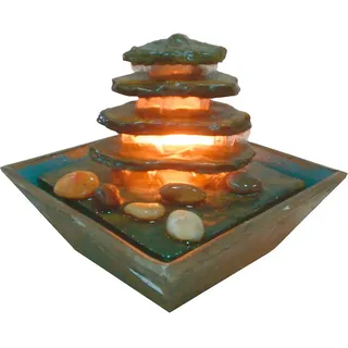 The Garden People Piramid In Natural Stone Zierbrunnen - One Size