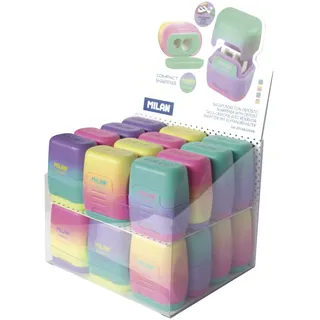 Milan Caja expositora 24 sacapuntas COMPACT Sunset