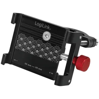 Logilink Smartphone Halterung, Fahrradhalterung, Rot/Schwarz