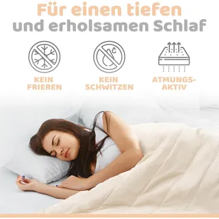 Engelshof Alpaka Bettdecke "Farisa" Extrawarm Trio 135x200cm - Weiß