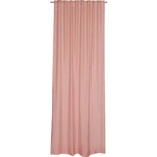 Schöner Wohnen Fertigvorhang , Rosa , Textil , Uni , 130x250 cm , für Stange und Schiene geeignet , Heimtextilien, Vorhänge, Fertigvorhänge