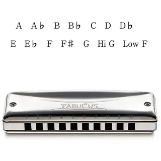 Suzuki Fabulous harmonica F-20E in key: C