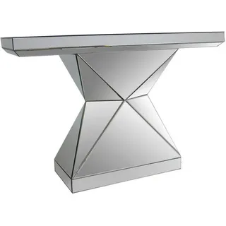Livetastic Konsolentisch , Silberfarben , Glas, Holzwerkstoff , rechteckig , Sockel , 35.5x81x120 cm , Wohnzimmer, Wohnzimmertische, Konsolentische