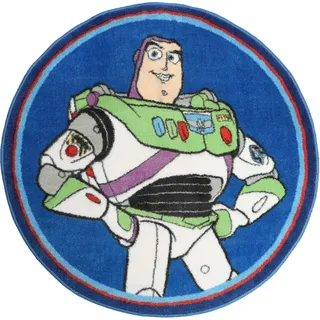Disney Offiziell lizenzierter, geformter Tufting-Teppich Toy Story, superweicher Teppich | „Catching Stars“-Motiv | Ideal für die Einrichtung im Schlafzimmer oder Wohnzimmer, 80 x 80 cm