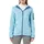 Damen-Knit-Tech-Jacke mit fester Kapuze Himmelblaues Staubblau D38