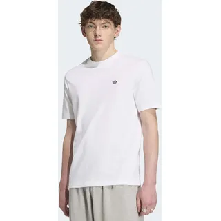 T-Shirt ADIDAS ORIGINALS "TREFOIL ESSENTIALS", Herren, Gr. L, weiß, Obermaterial: 100% Baumwolle, Rundhals, Shirts T-Shirt, mit Rundhalsausschnitt, ohne Verschluss, aus Baumwolle, Topseller