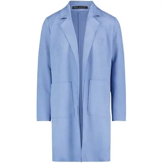 Longblazer BETTY BARCLAY "Longblazer ohne Verschluss", Damen, Gr. 46, blau (infinity), Obermaterial: 95% Polyester PES. 5% Elasthan EL., Blazer Longblazer