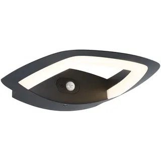 Paulmann Außenwandleuchte Aluminium 243x254mm inkl. Bewegungsmelder grau