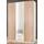 Kleiderschrank Skate 135 x 198 x 58 cm Weiß