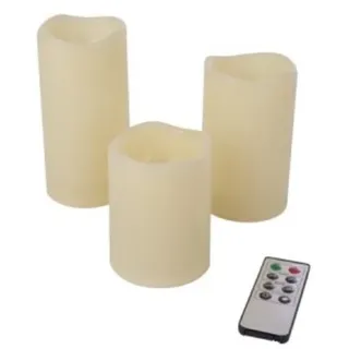 Set 3 Kerzen Led- mit Fernbedienung Ir