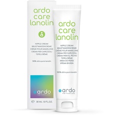 Ardo Care Lanolin Brustwarzensalbe 30ml - beruhigt, schützt und pflegt Deine Brustwarzen - ultra-reines Lanolin medizinischer Güte - streichzart und neutral im Geruch