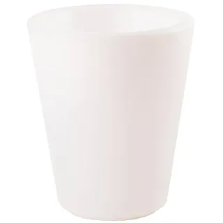 8 seasons Design Shining Classic Pot S, LED Pflanzkübel 34 x 39 cm (weiß), mit Farbwechsler (15 Farben), inkl. Leuchtmittel, beleuchteter Pflanzkübel für innen + außen, Blumenkübel