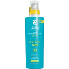 Bionike Defence Sun Sonnenmilch, umweltfreundlich, SPF 30 für empfindliche und unverträgliche Haut, schützende und antioxidative Wirkung, wasserdicht, stärkt und repariert die Haut, 200 ml