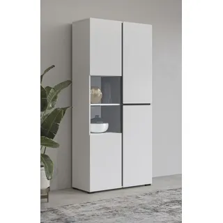 OTTO home Vitrine Cross 79,5 x 40 x 183,5 cm Weiß