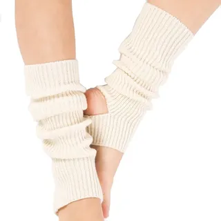 VUCDXOP Tukistore Damen Mädchen Ballettstulpen mit Fersenloch Tanzen Stulpen Ballettstulpen Beinwärmer Ballett Stulpen Legwarmer Armstulpen,Einheitsgröße
