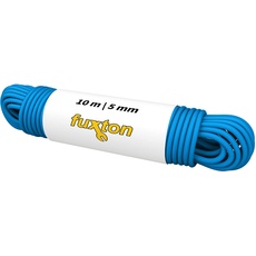 fuxton Gummiseil 5 mm 10 m blau, elastisch (Expanderseil, Gummiband, Gummischnur, Gummileine, Gummikordel, Planenseil, Spannseil, Seil Plane)