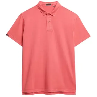 Superdry für Herren. M1110440A Essential Poloshirt gestrickt rot (XL), Lässig, Baumwolle, Kurzarm