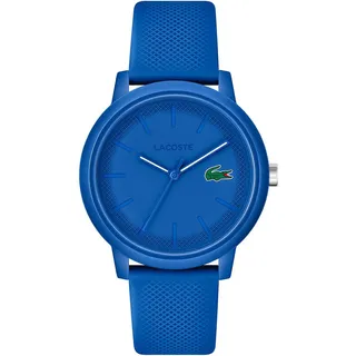 Lacoste 12.12 Analoguhr 2011279 Blau Silikon minimalistisches Zifferblatt - Blau