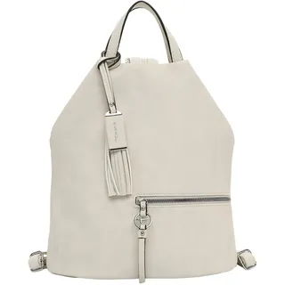 Rucksack TAMARIS "Rucksack TAS Nele", Damen, Gr. B/H/T: 34cm x 32cm x 20cm, beige (ecru 320), Obermaterial: 60% Polyurethan PU. 40% Polyester PES., Rucksäcke Rucksack