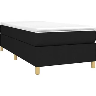 vidaXL Bettgestell ohne Matratze Schwarz 90x190 cm Stoff