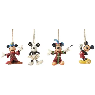 Disney Traditions Mickey Set of 4 Hanging Ornaments