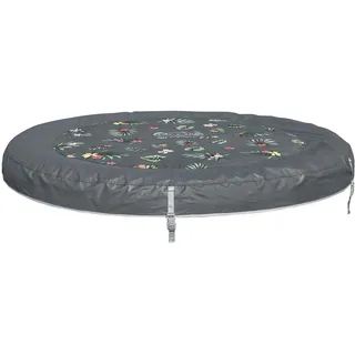 BESTWAY Ersatzteil Abdeckung trop. Hisbiskus-Design schwarz Ø 170 cm
