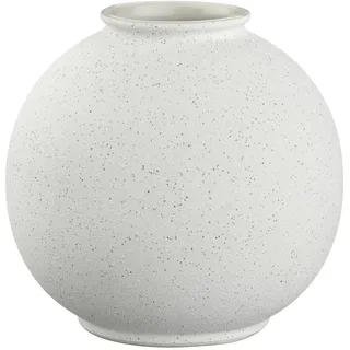 BLOMUS Vase -RUDEA- XS | Farbe Lily White | Blumenvase aus Keramik | Dekovase Farbe beige | 12 x 12 x 11,7 cm