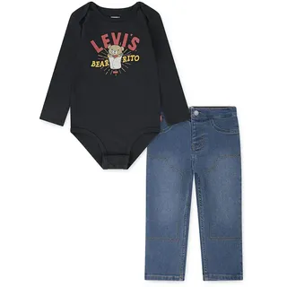 Levi ́s ® Kids Bearrito Denim Set - Jet Black - 24 Monate