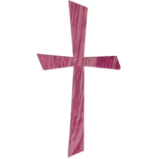 Rayher Wachsmotiv pink Kreuz