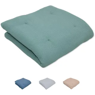 ULLENBOOM Krabbeldecke für Baby 120x120 cm - Dick und weich gepolstert | Außenmaterial: 100% Baumwolle, Alle Materialien OEKO-TEX zertifiziert, Made in EU, Schadstoffgeprüft und waschbar