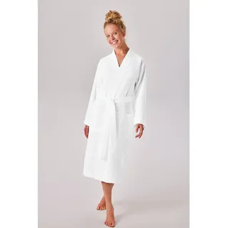 MY HOME Unisex-Bademantel »Vanessa, ideal für Sauna & Spa, Hotelbademantel, Morgenmantel« 1 Stk. Taschen, Damen & Herren, Waffelpiqué, sehr leichte Qualität, S-3XL