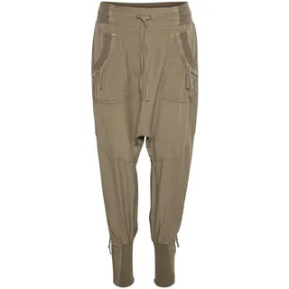 Cream Casual Hose Nanna Damen Hose Nanna Haremhose 3/4 Freizeithose Baggy Pumphose mit Taschen 42, Timber Wolf