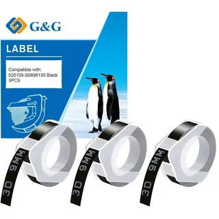 G&G GG Prägeband 3x schwarz