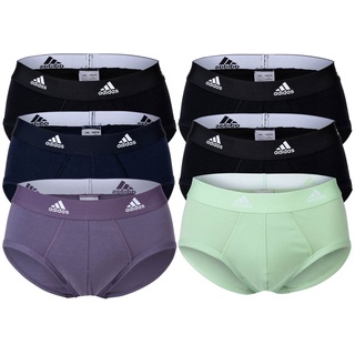 Adidas Herren Slip, 6er Pack - Active Flex Cotton (6 Assorted 1, S