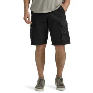 Lee Herren Latzhose mit Gürtel, groß und hoch, schwarz,