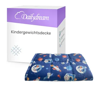 Dailydream Gewichtsdecke Kinder 90x120cm, 2,5 kg, Baumwolle, Motiv Space