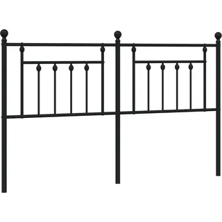 vidaXL Ersatz-Kopfteil Metall Schwarz 180 cm - Schwarz