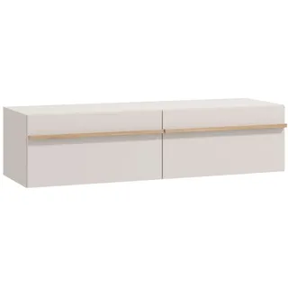 Lowboard INOSIGN "Arles TV-Kommode, Breite 128 /154/192 cm, TV-Schrank,, Wandmontage", weiß (cashmere), B:128cm H:31,5cm T:44cm, FSC-zertifizierter Holzwerkstoff, Sideboards, Lowboard, mit geschlossenen Fächern, in Kaschmir Farbe, mit Klappentüren