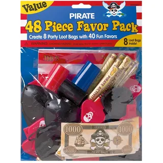 Amscan INT398222 - Partygeschenke Set Piraten
